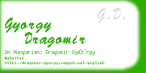 gyorgy dragomir business card